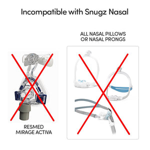 Snugz CPAP Mask Liners: Nasal (nose only) | One-Size-Fits-Most | 2 pack